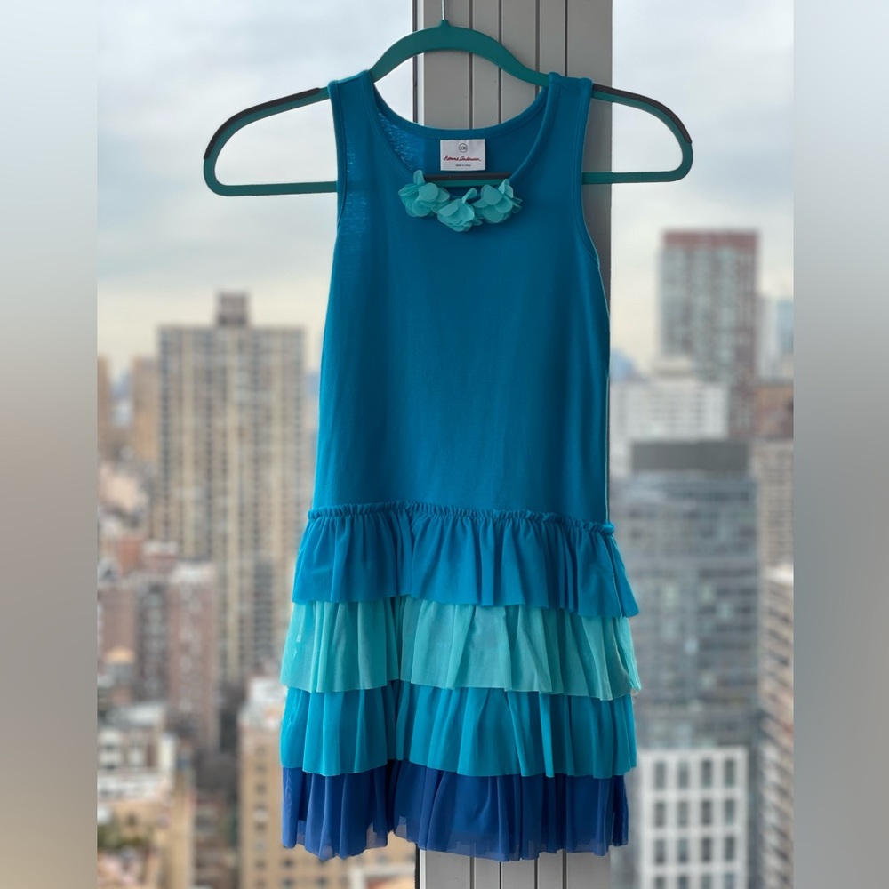 Hanna Andersson Ruffled Dress, Size 130 / 8